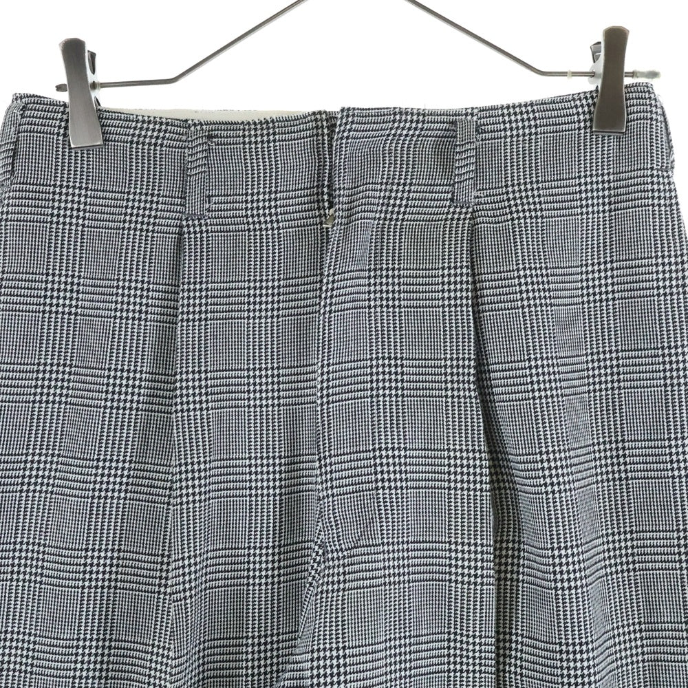 CREAM SODA(クリームソーダ) 千鳥格子柄 2タック テーパードスラックスパンツ グレー