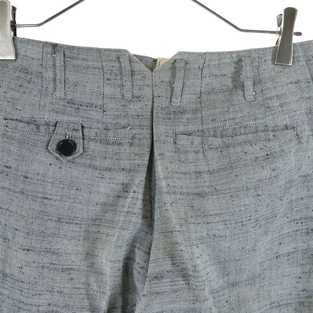 CREAM SODA(クリームソーダ) 2タック ジップアップ テーパードスラックスパンツ グレー