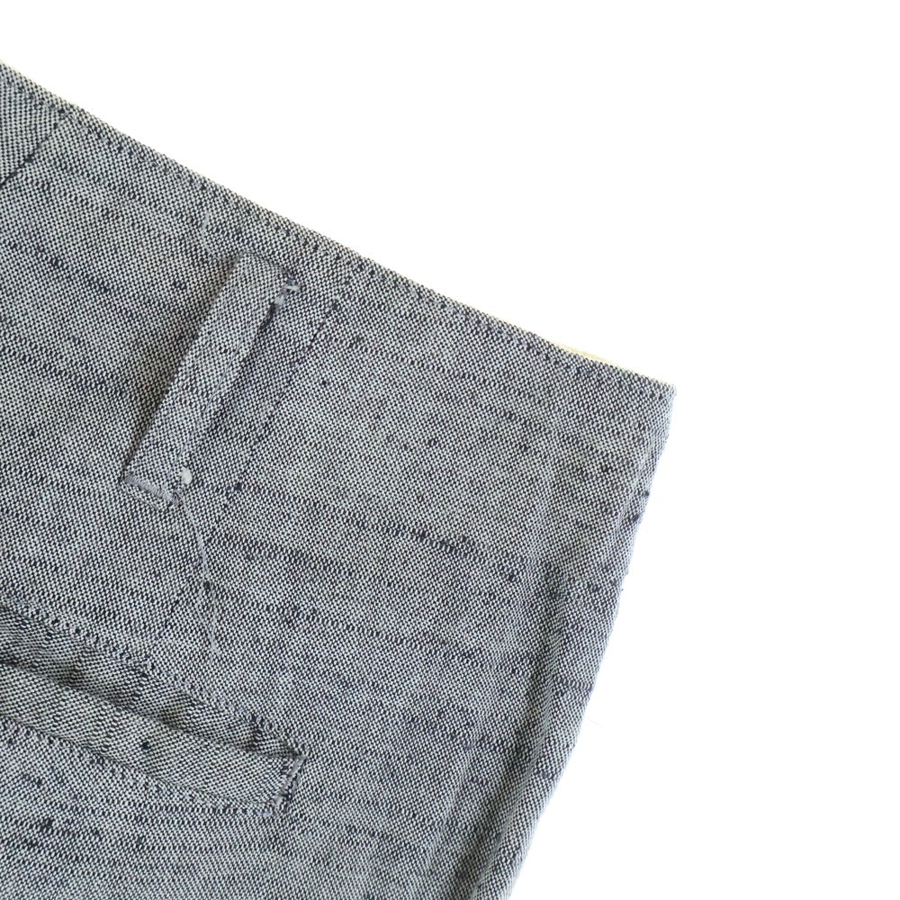 CREAM SODA(クリームソーダ) 2タック ジップアップ テーパードスラックスパンツ グレー