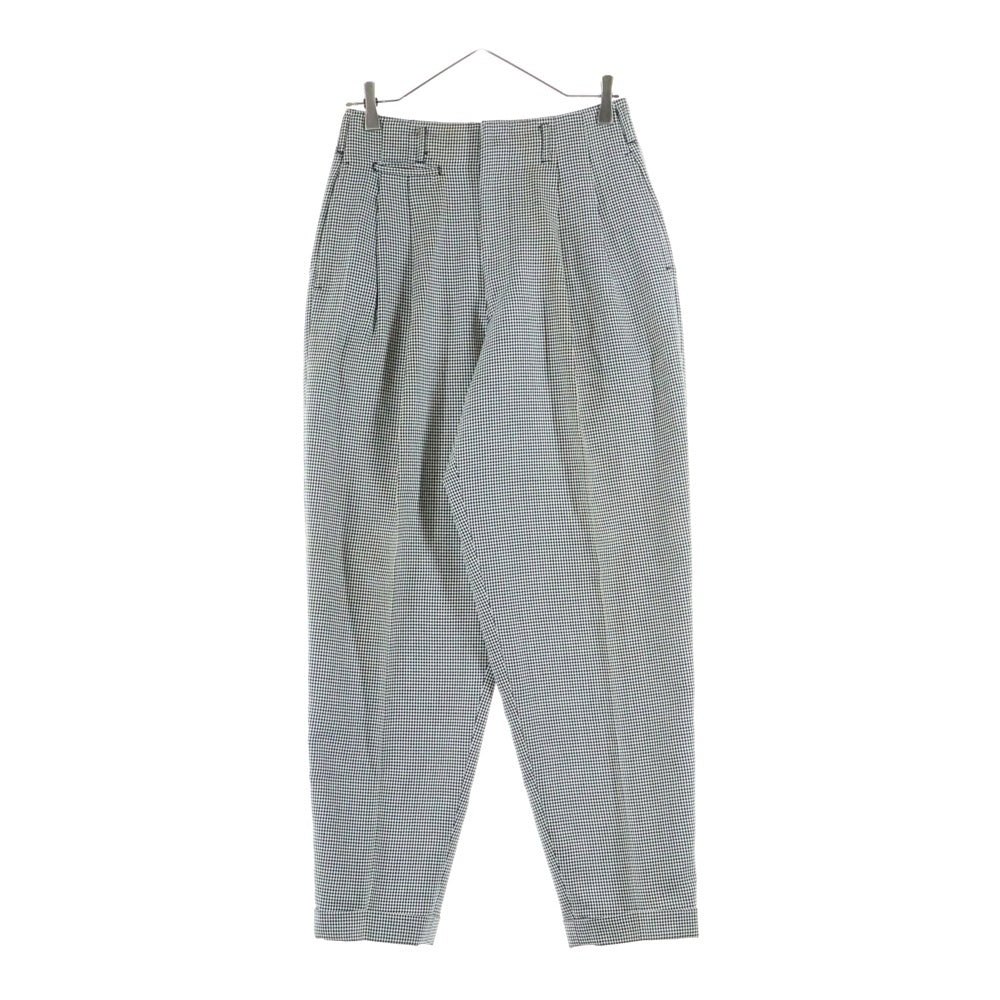 CREAM SODA(クリームソーダ) TETSUYA.T PINK DRAGON テツヤティーピンクドラゴン 千鳥格子柄 テーパードスラックスパンツ グレー
