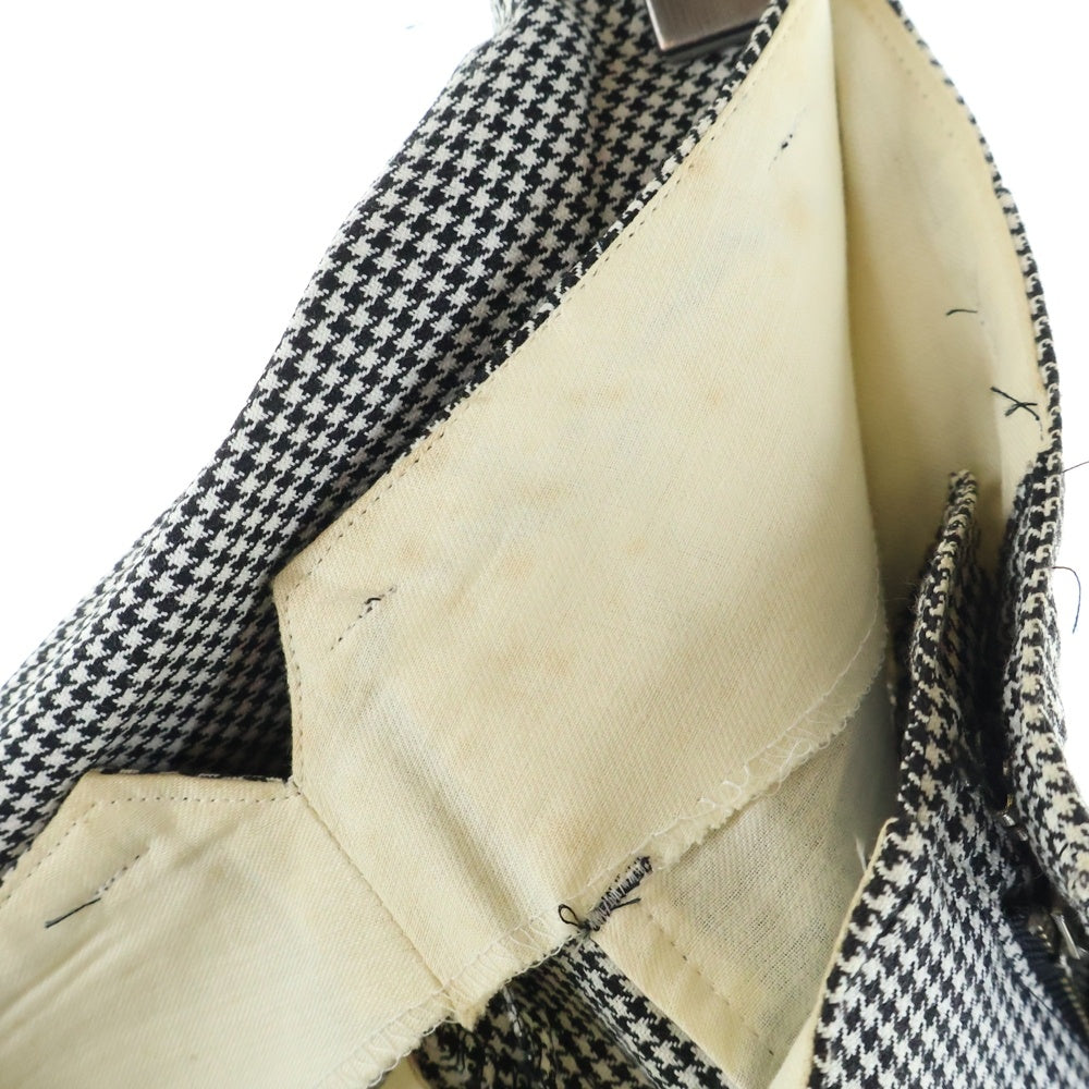 CREAM SODA(クリームソーダ) TETSUYA.T PINK DRAGON テツヤティーピンクドラゴン 千鳥格子柄 テーパードスラックスパンツ グレー