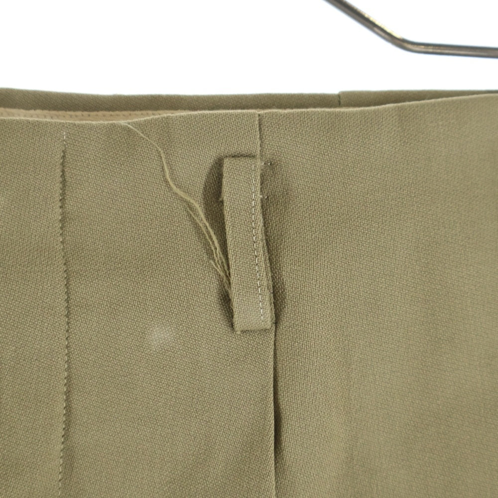 VINTAGE(ヴィンテージ) 50-60S VINTAGE MITRAジップ 2タック ヴィンテージ テーパードスラックスパンツ ベージュ