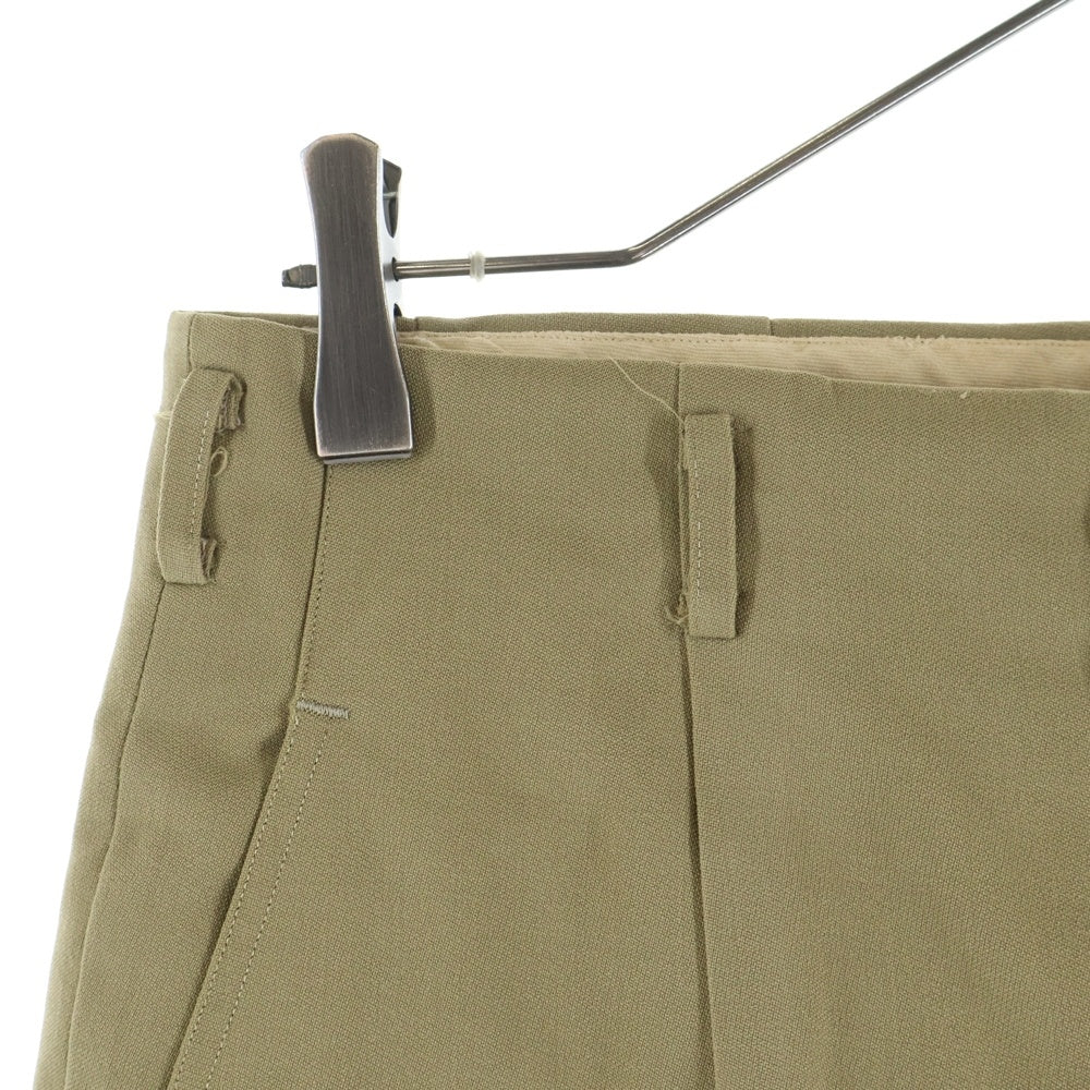 VINTAGE(ヴィンテージ) 50-60S VINTAGE MITRAジップ 2タック ヴィンテージ テーパードスラックスパンツ ベージュ