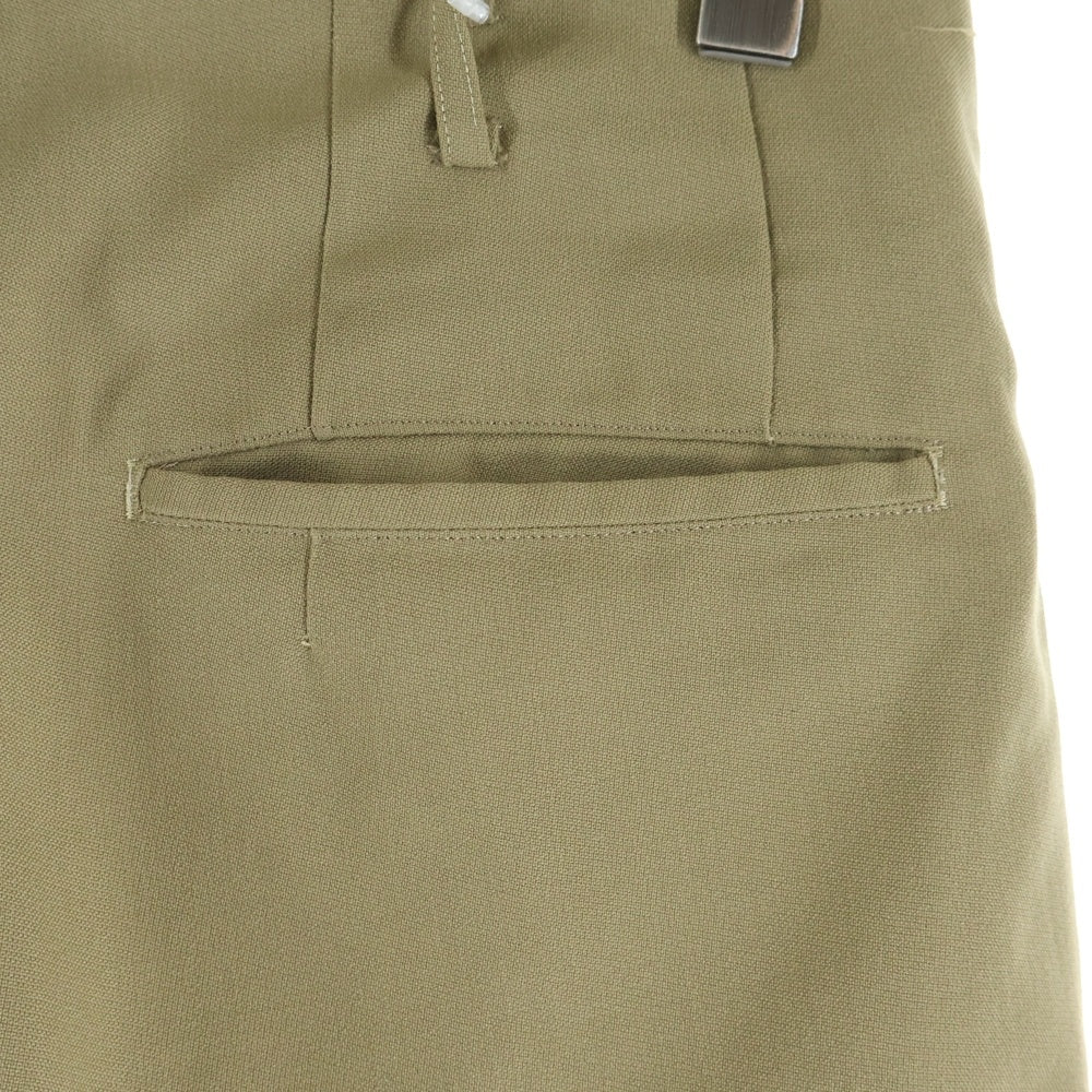 VINTAGE(ヴィンテージ) 50-60S VINTAGE MITRAジップ 2タック ヴィンテージ テーパードスラックスパンツ ベージュ