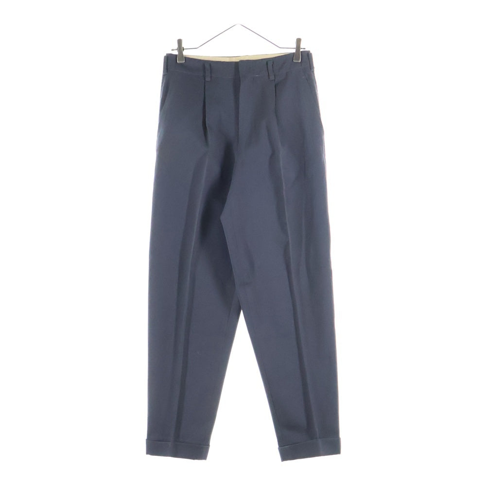 CREAM SODA(クリームソーダ) 2タック ジップアップ テーパードスラックスパンツ グレー