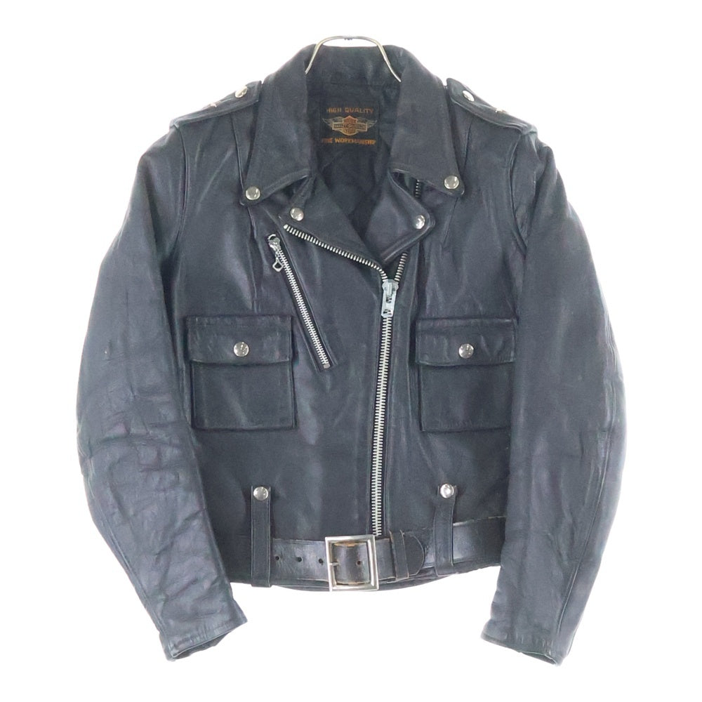 HARLEY DAVIDSON(ハーレーダビッドソン) 50S VINTAGE ヴィンテージ レザー ダブルライダースジャケット ブラック