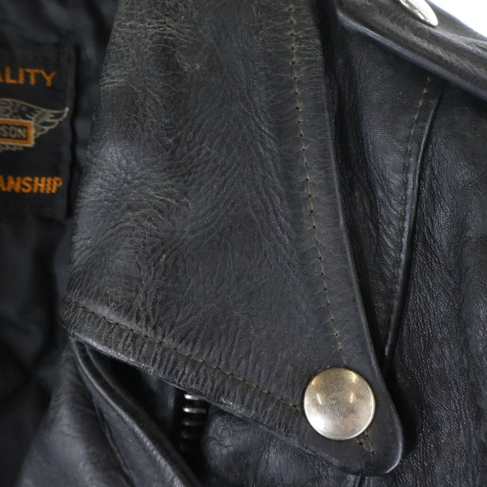 HARLEY DAVIDSON(ハーレーダビッドソン) 50S VINTAGE ヴィンテージ レザー ダブルライダースジャケット ブラック