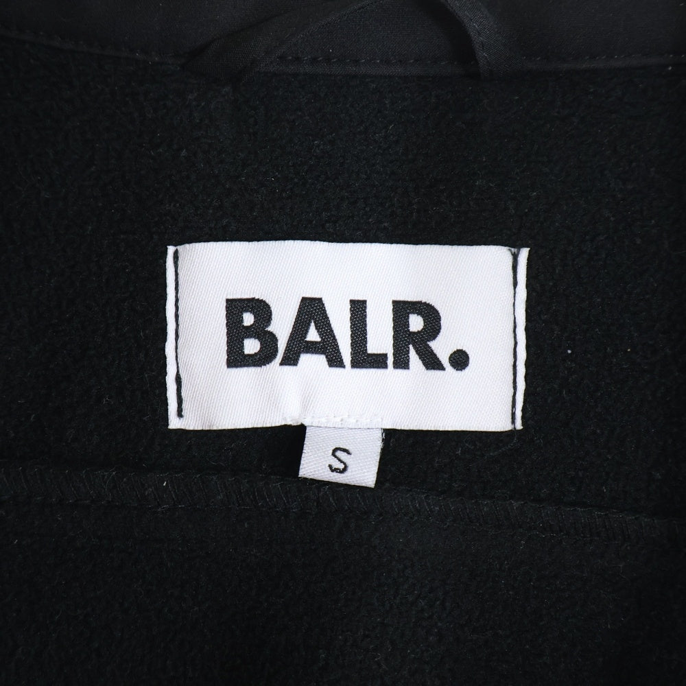 BALR.(ボーラー) 胸ロゴデザイン マルチポケット ジップアップ シェルジャケット ブラック