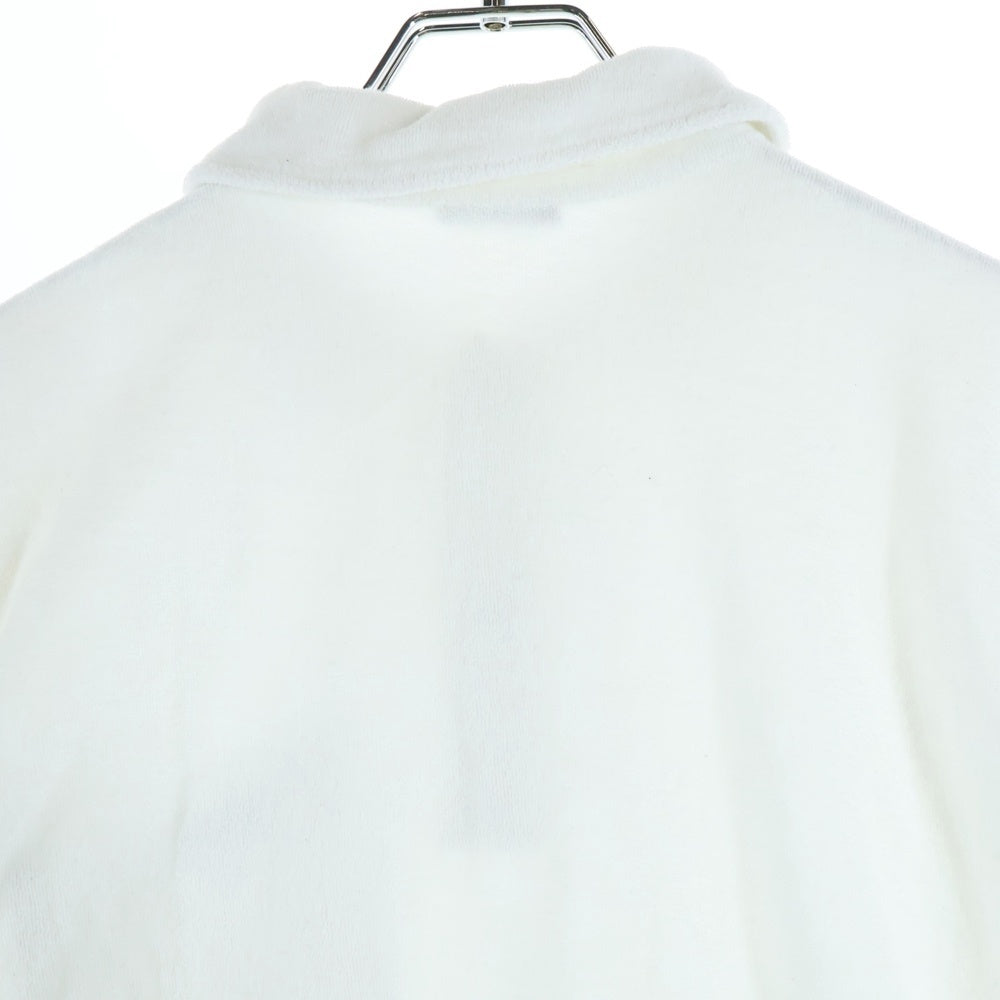 MONCLER(モンクレール) 23SS POLO MANICA CORTA ロゴパッチデザイン パイル地 半袖ポロシャツ ホワイト I10918A00017