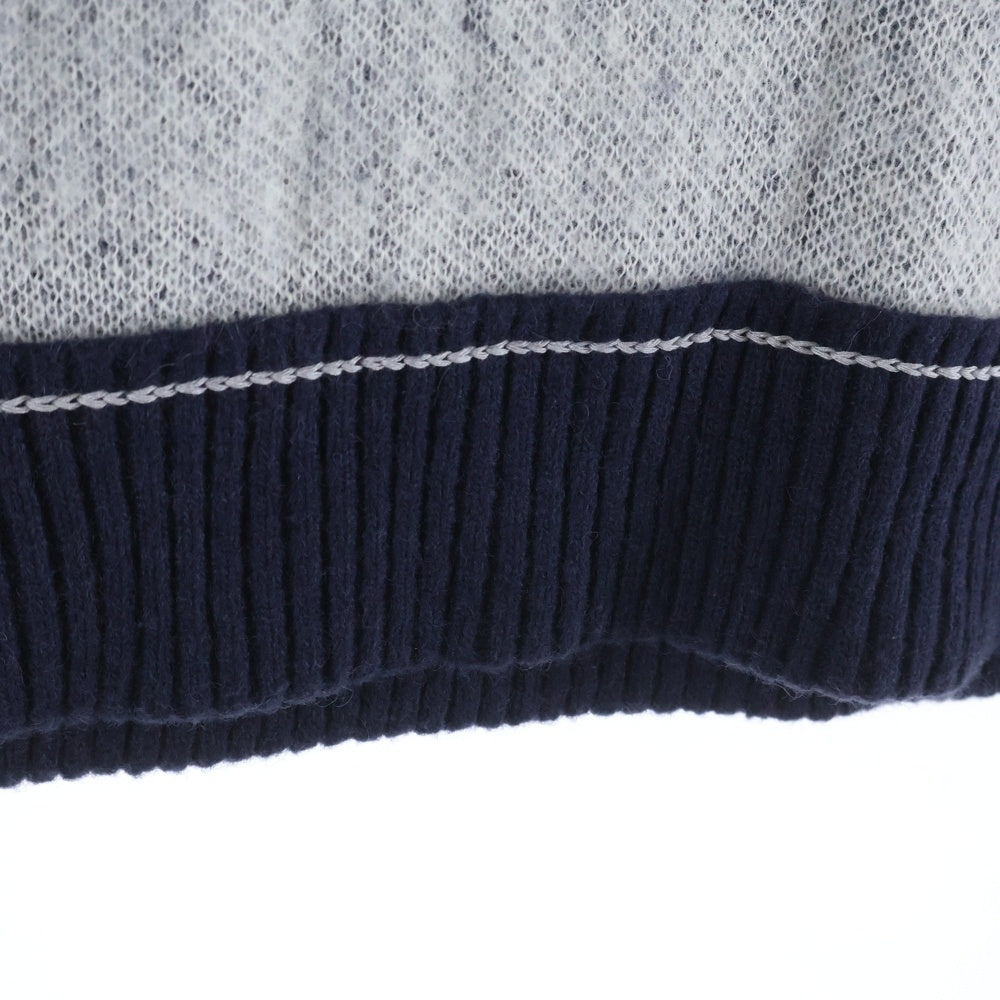 Sacai(サカイ) BANDANA JACQUARD KNIT PULLOVER バンダナ柄 ジャカード ニット セーター グレー 22-03103M