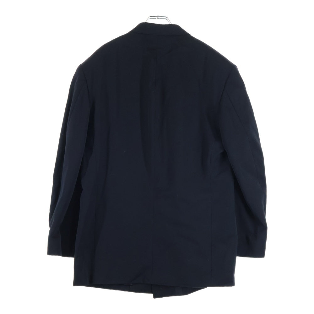 Yohji Yamamoto POUR HOMME(ヨウジヤマモト プールオム) 94AW マリオネット期 ラペル切替デザイン ピークドラペル ダブルブレストテーラードジャケット ブラック HV-J75-186