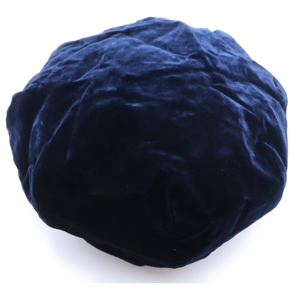 Yohji Yamamoto POUR HOMME(ヨウジヤマモト プールオム) ベルベット ベレー帽 キャップ 帽子 ネイビー