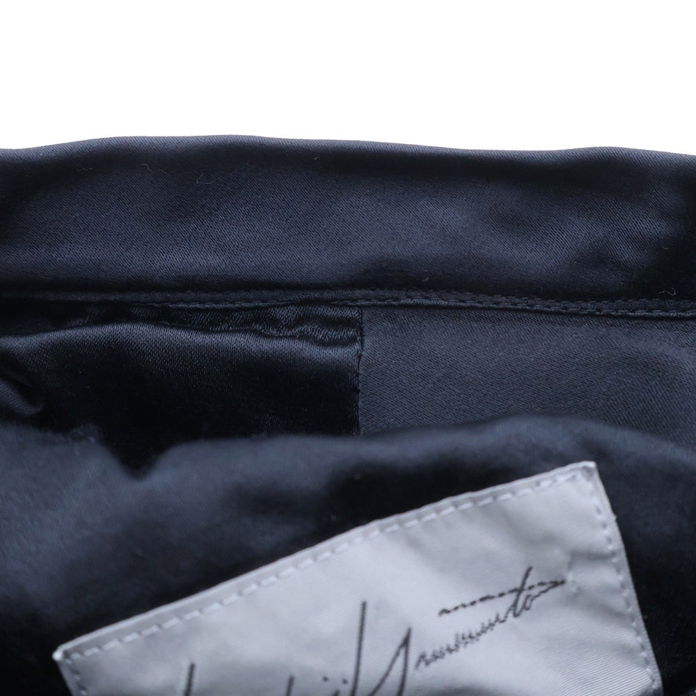 Yohji Yamamoto POUR HOMME(ヨウジヤマモト プールオム) ベルベット ベレー帽 キャップ 帽子 ネイビー