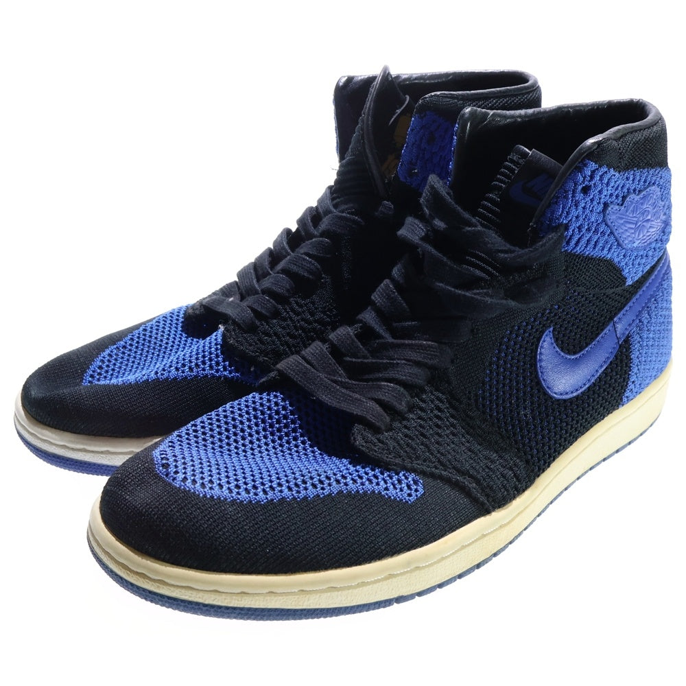 NIKE(ナイキ) AIR JORDAN 1 RETRO HIGH FLYKNIT エアジョーダン1 レトロ ハイ フライニット ハイカットスニーカー ブルー/ブラック US9.5/27.5cm 919704-006