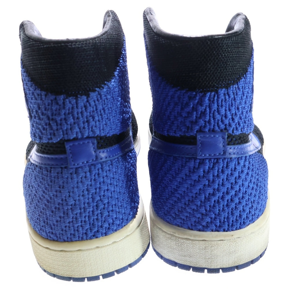 NIKE(ナイキ) AIR JORDAN 1 RETRO HIGH FLYKNIT エアジョーダン1 レトロ ハイ フライニット ハイカットスニーカー ブルー/ブラック US9.5/27.5cm 919704-006