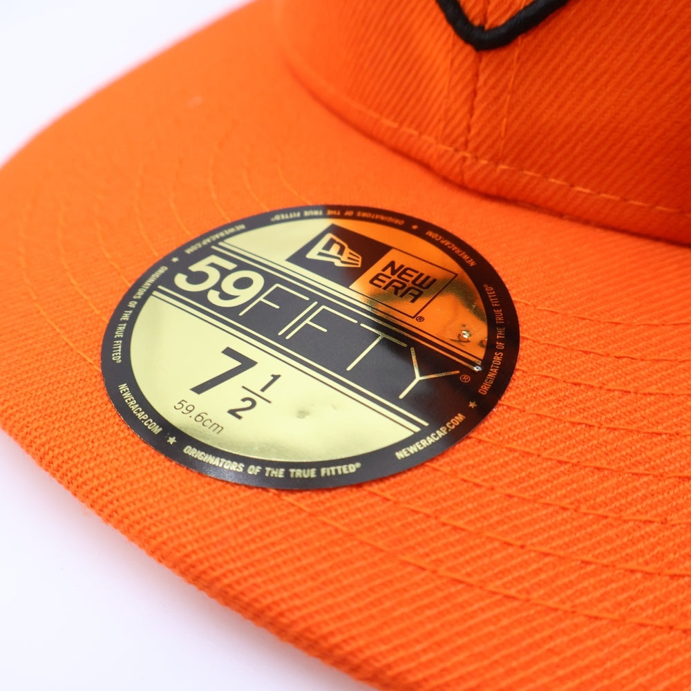 NEW ERA(ニューエラ) ×F.C.Real Bristol エフシーレアルブリストル 59FIFTY ベースボールキャップ 帽子 オレンジ