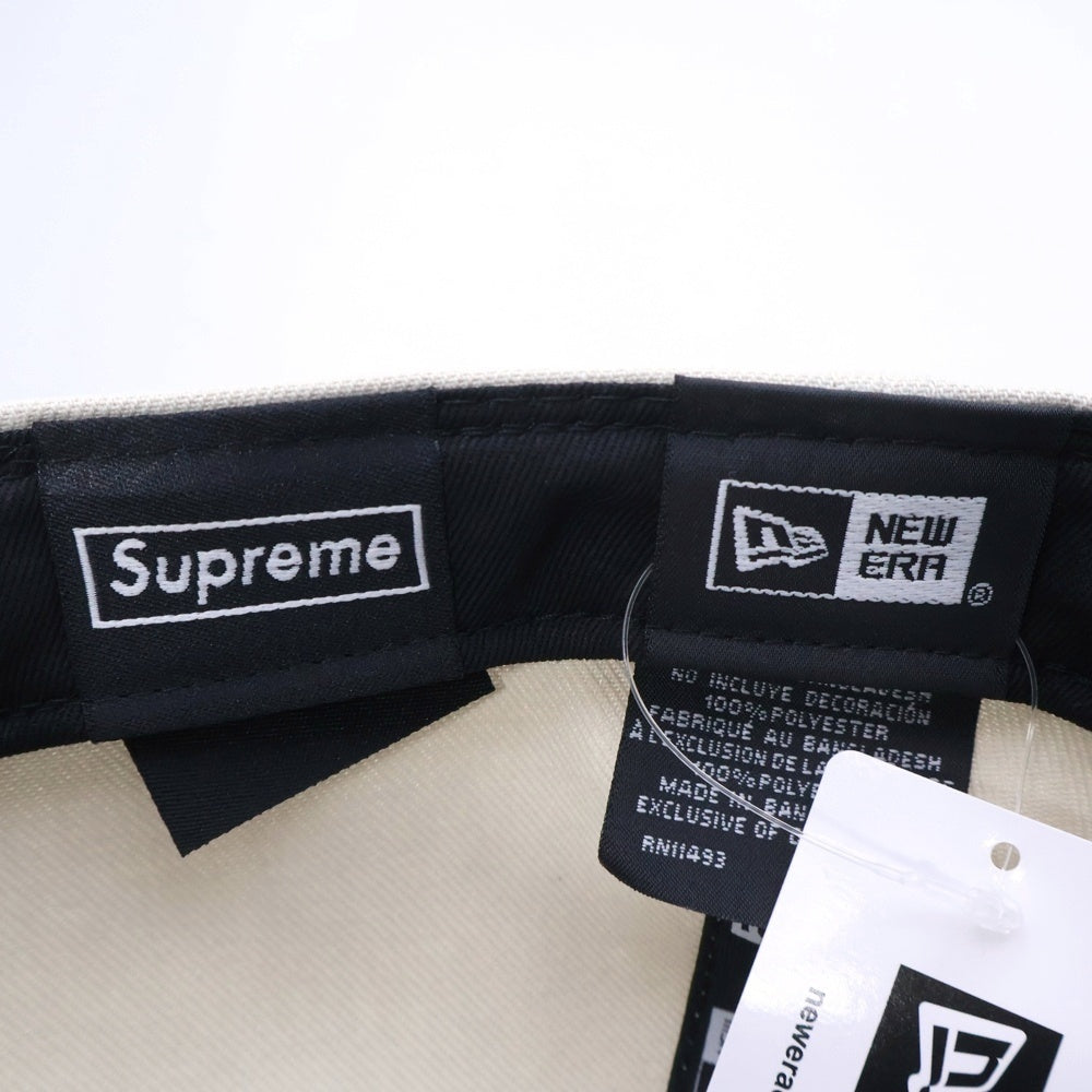 SUPREME(シュプリーム) 24SS ×NEW ERA Gold Cross S Logo ニューエラ ゴールドクロス Sロゴデザイン ベースボールキャップ 帽子 ベージュ