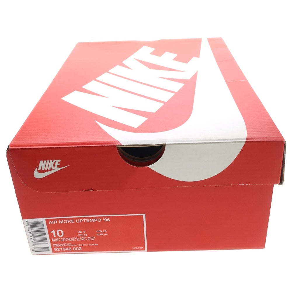 NIKE(ナイキ) AIR MORE UPTEMPO TRI-COLOR エア モア アップテンポ トライカラー ハイカットスニーカー ブラック/ホワイト US10/28cm 921948-002