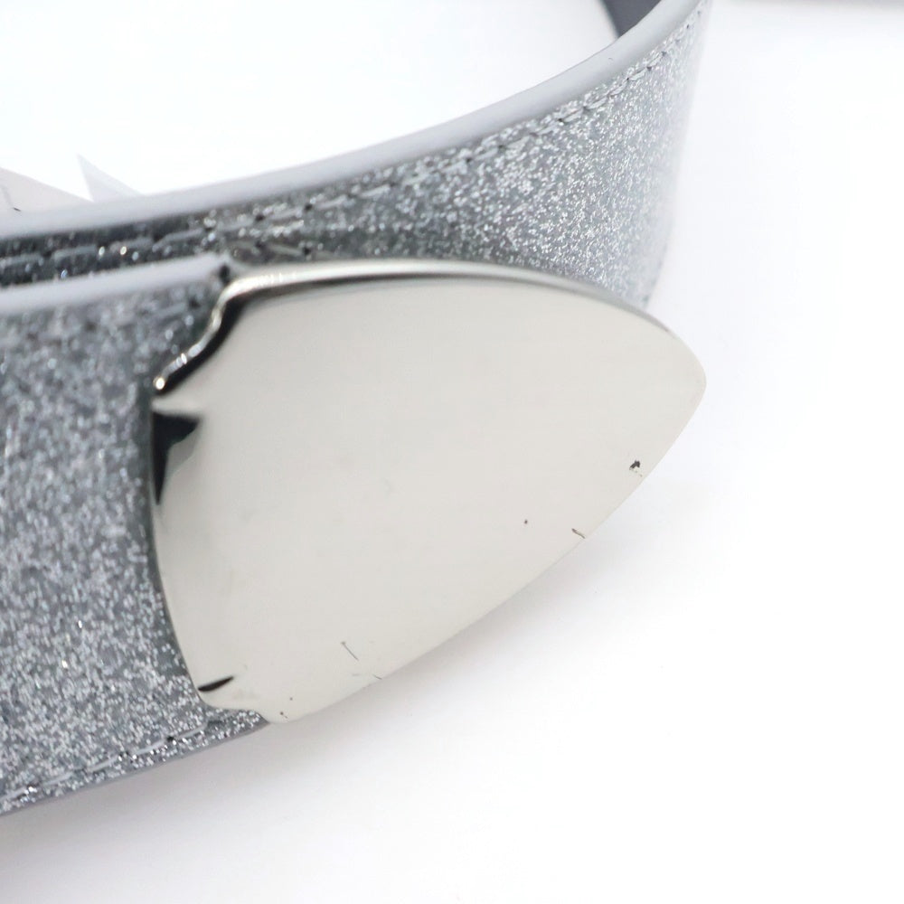 SUPREME(シュプリーム) 22AW Glitter Vinyl Ranger Belt グリッター ビニール レンジャー ベルト シルバー