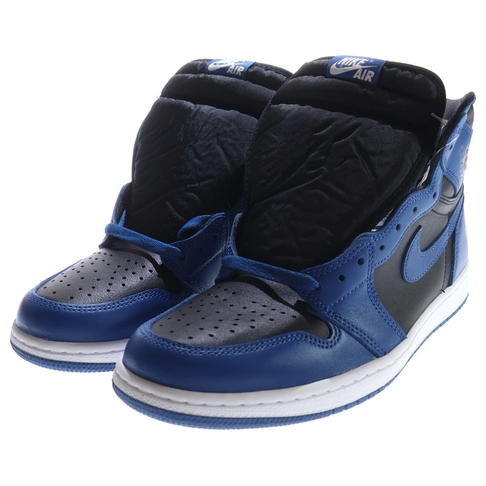 NIKE(ナイキ) AIR JORDAN 1 RETRO HIGH OG DARK MARINA BLUE エアジョーダン1 レトロ ダークマリーナブルー ハイカットスニーカー ブラック/ブルー US10/28cm 555088-404