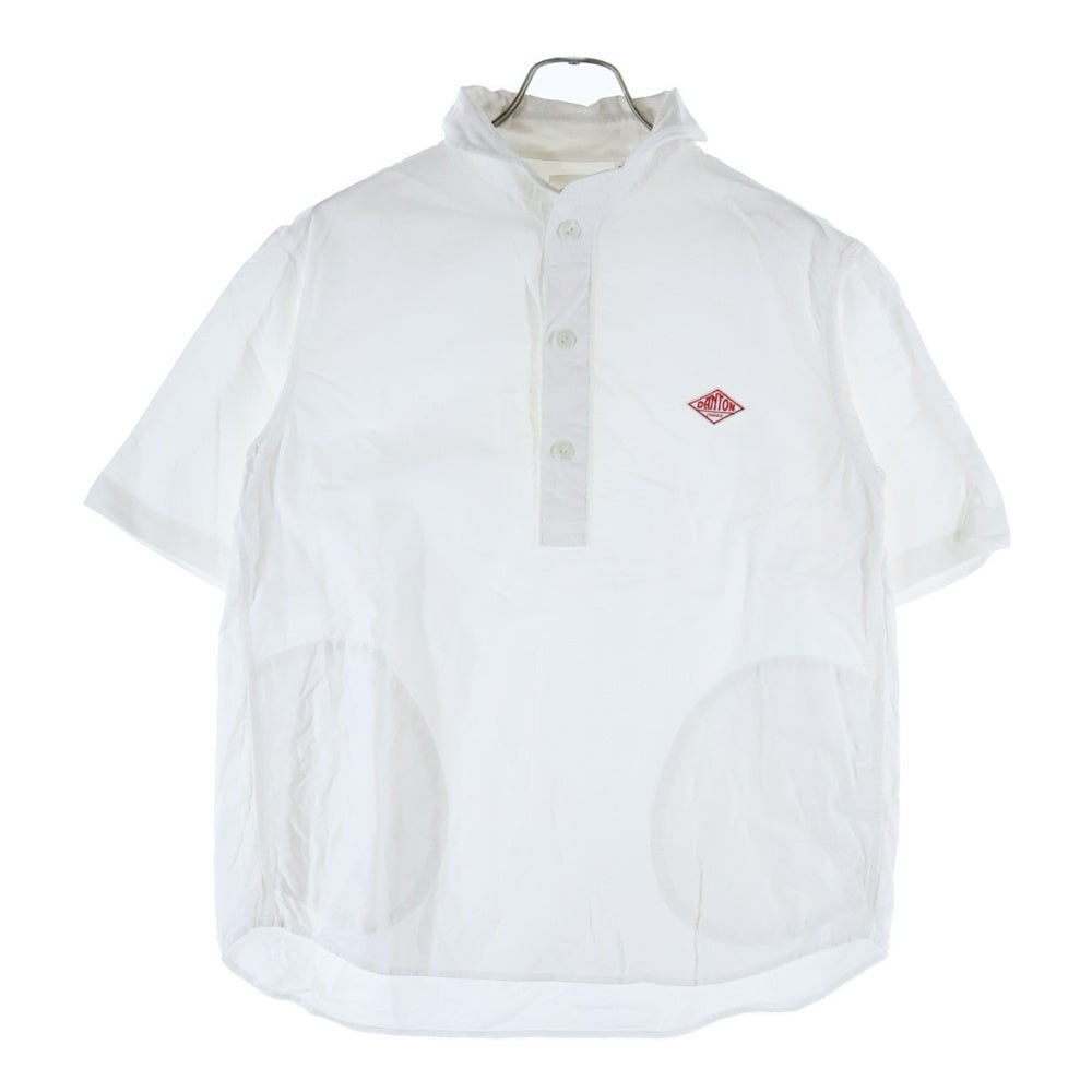 DANTON(ダントン) 18SS オックスフォード バンドカラー コットン 半袖 シャツ ホワイト 18S-WS-006