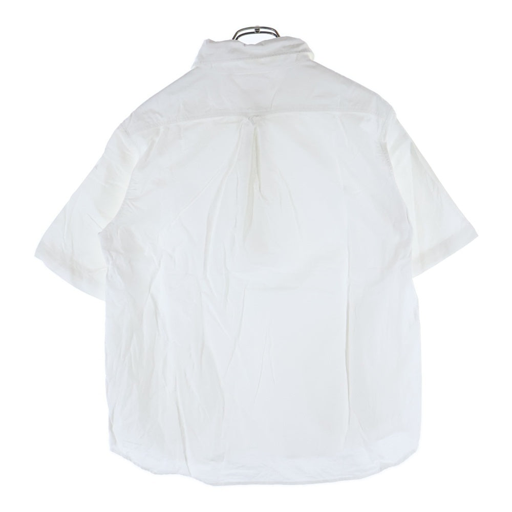 DANTON(ダントン) 18SS オックスフォード バンドカラー コットン 半袖 シャツ ホワイト 18S-WS-006