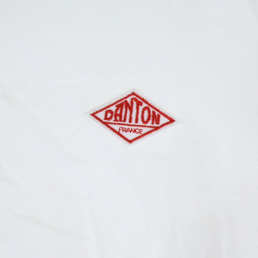 DANTON(ダントン) 18SS オックスフォード バンドカラー コットン 半袖 シャツ ホワイト 18S-WS-006
