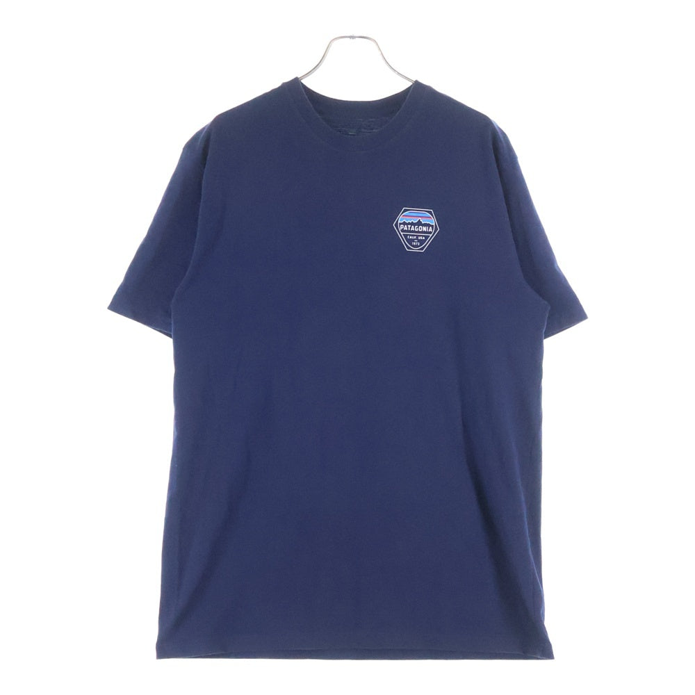 PATAGONIA(パタゴニア) 19SS FITZ ROY HEX RESPONSIBILI-TEE フィッツロイ ヘックス レスポンシビリティー クルーネック 半袖Tシャツ カットソー ネイビー 38439SP19