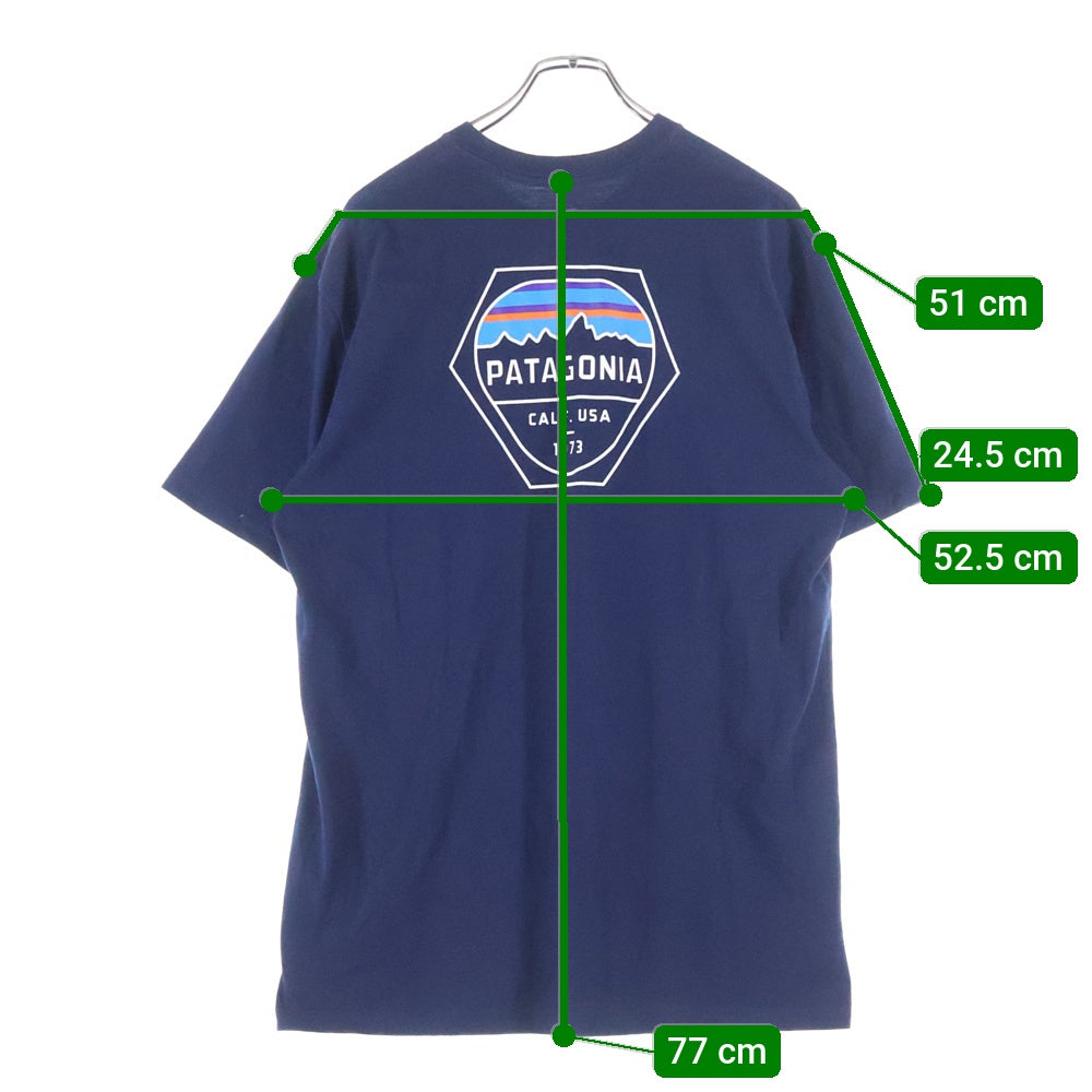PATAGONIA(パタゴニア) 19SS FITZ ROY HEX RESPONSIBILI-TEE フィッツロイ ヘックス レスポンシビリティー クルーネック 半袖Tシャツ カットソー ネイビー 38439SP19