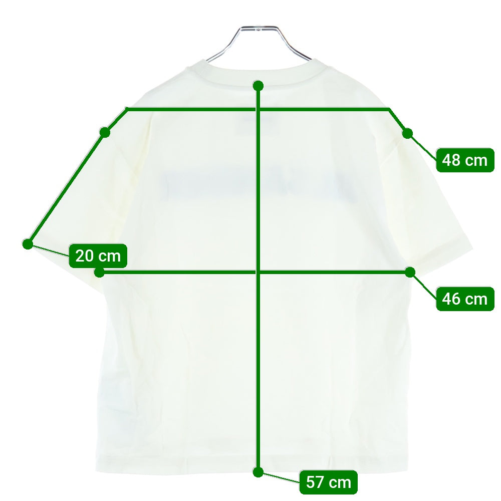 JIL SANDER(ジルサンダー) ドロップショルダー ロゴプリント Tシャツ 半袖カットソー ホワイト JSCU707050