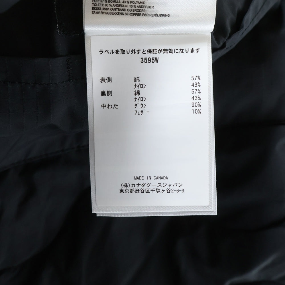 CANADA GOOSE(カナダグース) Mayfield Jacket メイフィールド ダウンジャケット レディース ブラック 3595W