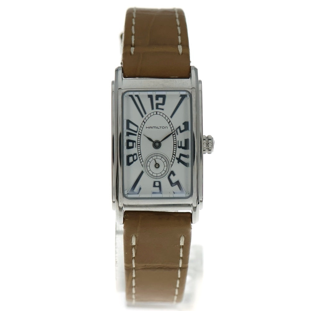 HAMILTON(ハミルトン) アードモア ステンレススチール レザー クオーツ ウオッチ 腕時計 レディース ブラウン H112110
