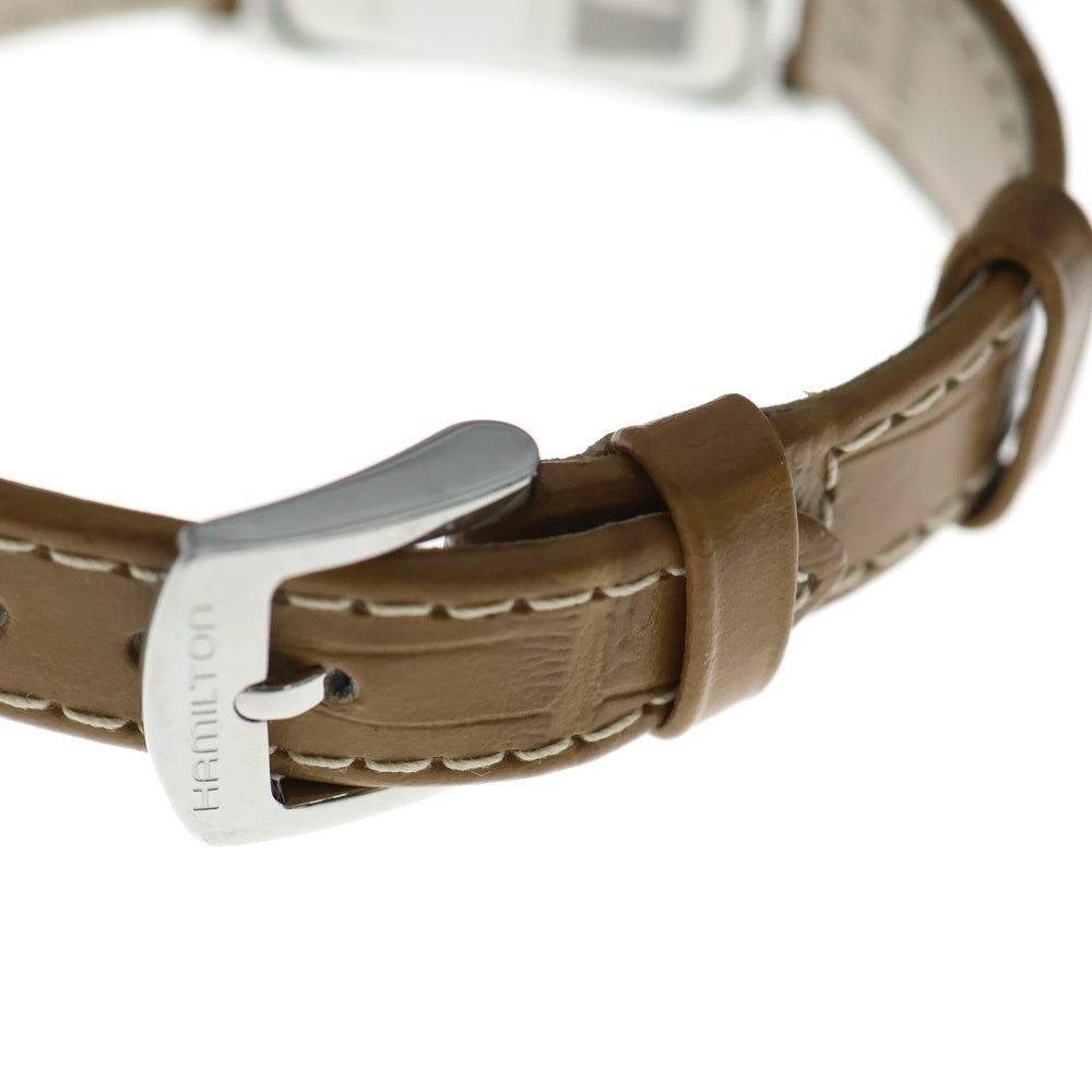 HAMILTON(ハミルトン) アードモア ステンレススチール レザー クオーツ ウオッチ 腕時計 レディース ブラウン H112110