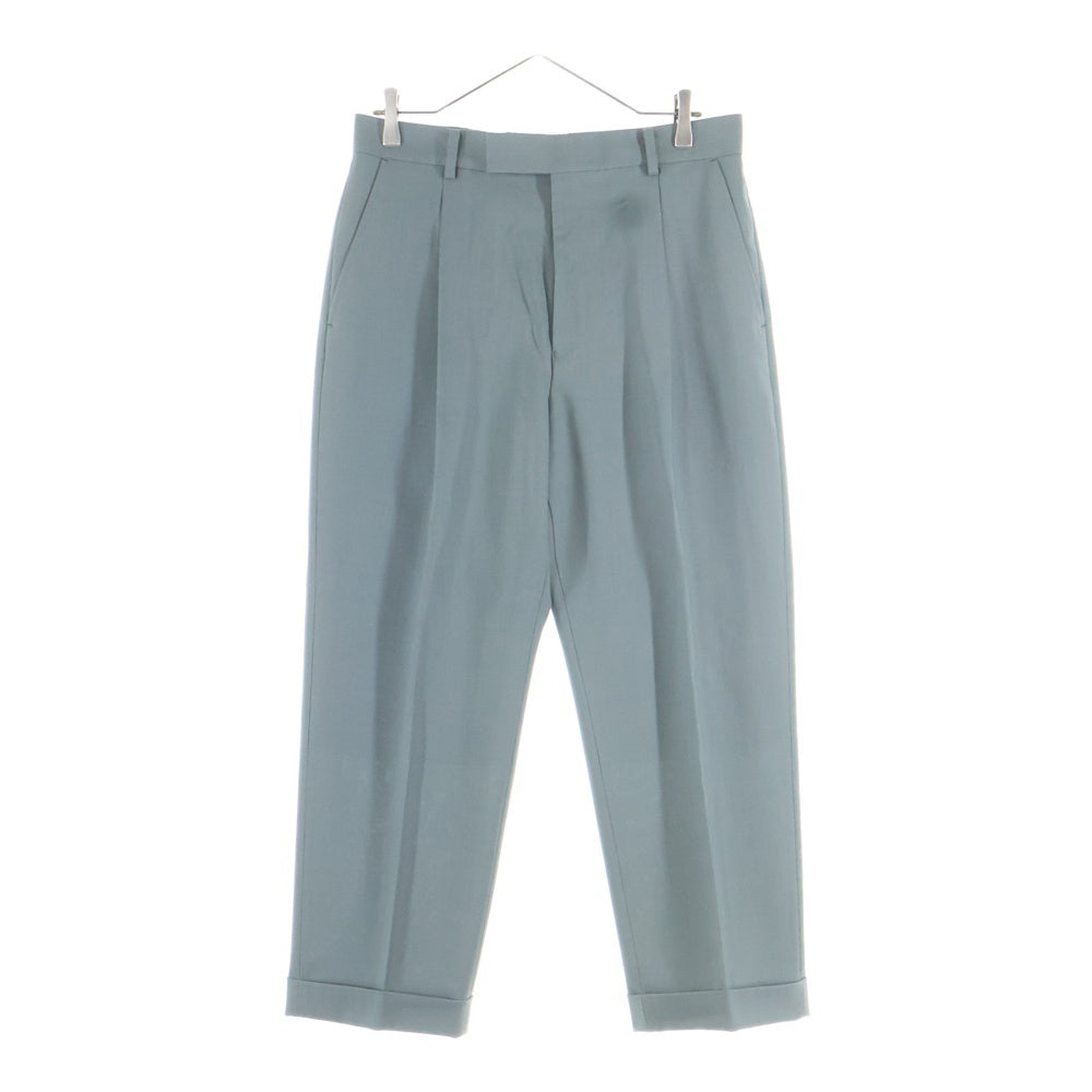 WACKO MARIA(ワコマリア) DORMEUIL PLEATED TROUSERS ドーメル プリーテッド ジップアップ スラックスパンツ グレー