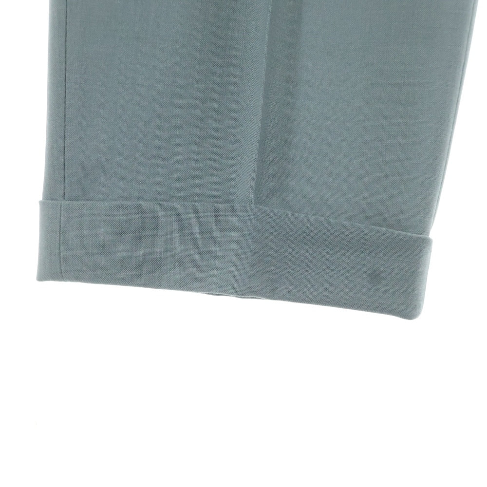 WACKO MARIA(ワコマリア) DORMEUIL PLEATED TROUSERS ドーメル プリーテッド ジップアップ スラックスパンツ グレー