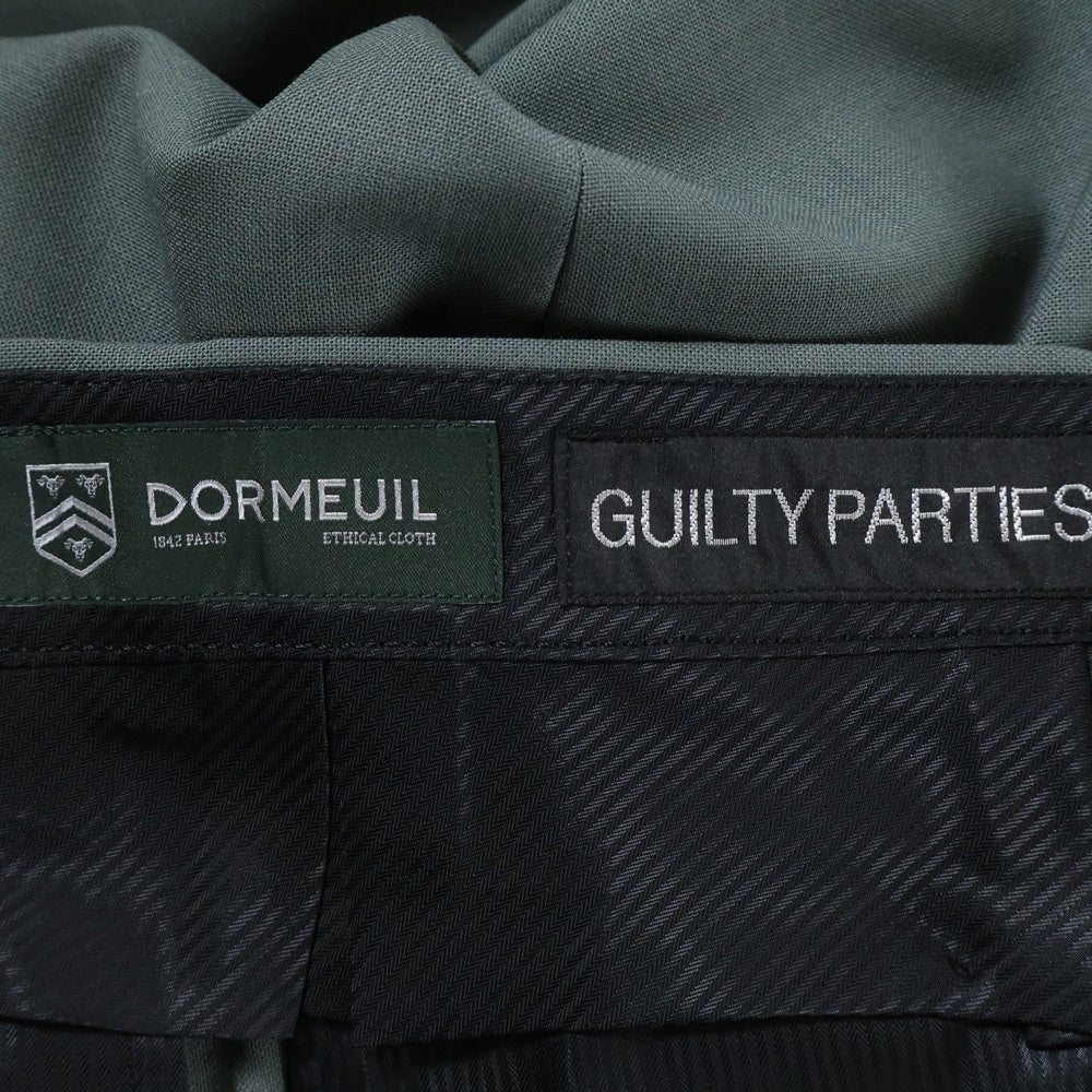 WACKO MARIA(ワコマリア) DORMEUIL PLEATED TROUSERS ドーメル プリーテッド ジップアップ スラックスパンツ グレー