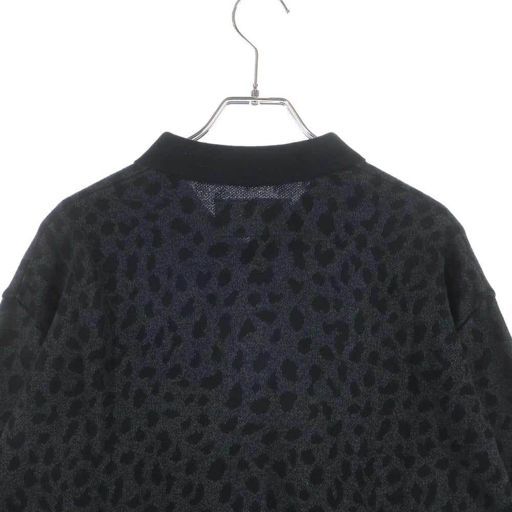 WACKO MARIA(ワコマリア) 23AW LEOPARD KNIT POLO SHIRT レオパード柄