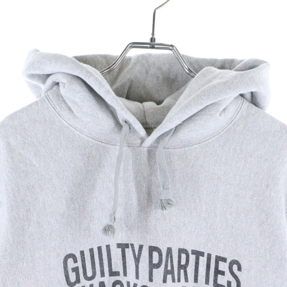 WACKO MARIA(ワコマリア) HEAVY WEIGHT PULLOVER HOODED SWEAT SHIRT ヘビーウェイト フロントロゴデザイン プルオーバー スウェット パーカー グレー