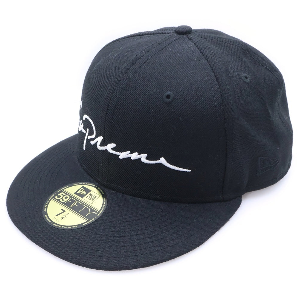 SUPREME(シュプリーム) 18AW ×NEW ERA Classic Script New Era Cap ニューエラ クラシック スクリプト ニューエラ ベースボールキャップ ブラック G2707212018