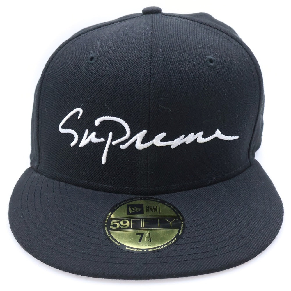 SUPREME(シュプリーム) 18AW ×NEW ERA Classic Script New Era Cap ニューエラ クラシック スクリプト ニューエラ ベースボールキャップ ブラック G2707212018