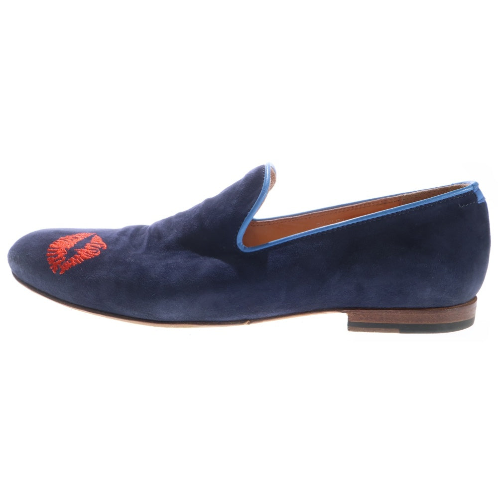 polpetta(ポルペッタ) BACCI KISS VELVET SLIP ON バッチキスベルベットスリッポン レザー ローカットシューズ ネイビー