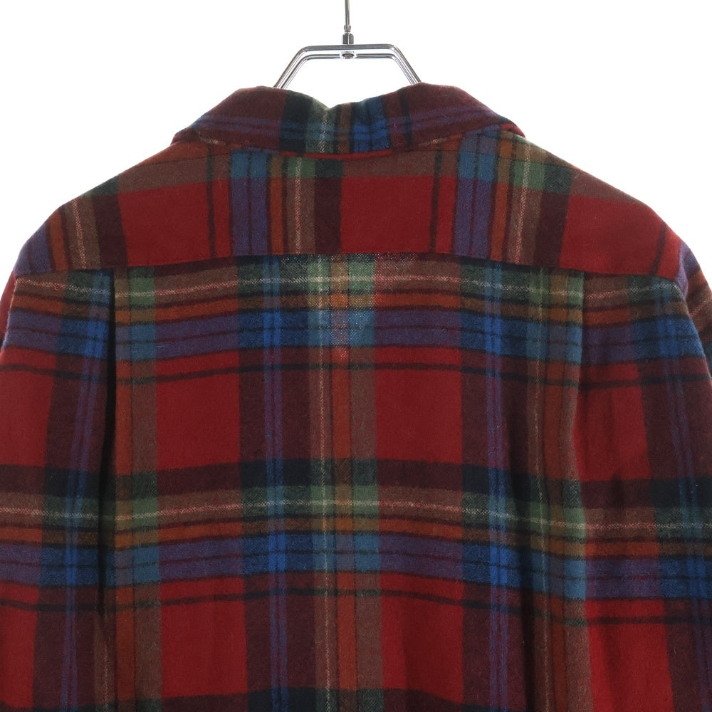 PENDLETON(ペンドルトン) 90S VINTAGE ロングスリーブ ウールチェック ヴィンテージ 長袖シャツ レッド/ブルー