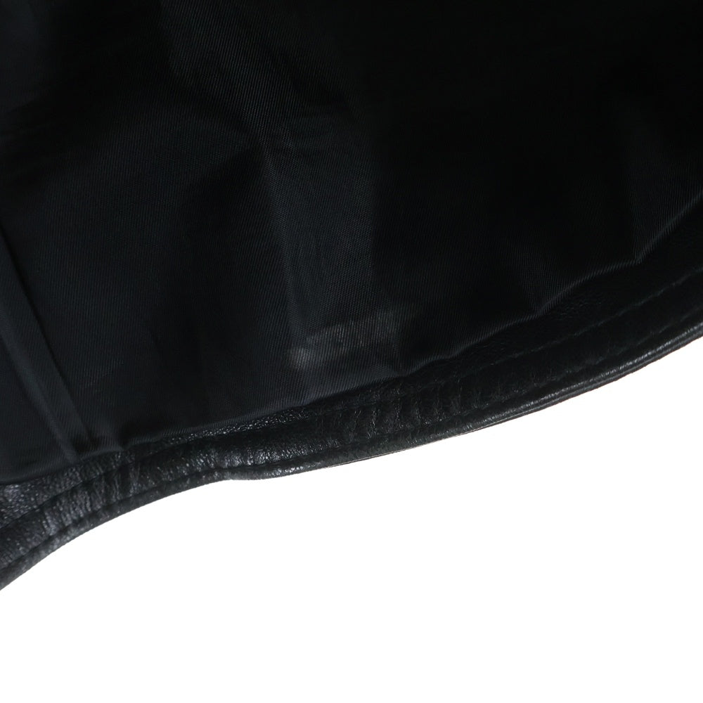 BAYFLOW(ベイフロー) シングルレザージャケット ライダース 羊革 ブラック BM1610NM03