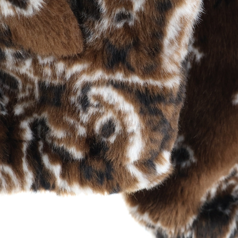 SUPREME(シュプリーム) 21AW Bandana Faux Fur Bomber Jacket バンダナ柄 ジップアップ ボンバージャケット ブラウン