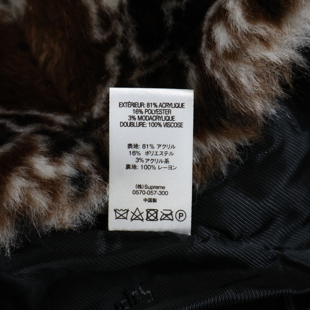 SUPREME(シュプリーム) 21AW Bandana Faux Fur Bomber Jacket バンダナ柄 ジップアップ ボンバージャケット ブラウン