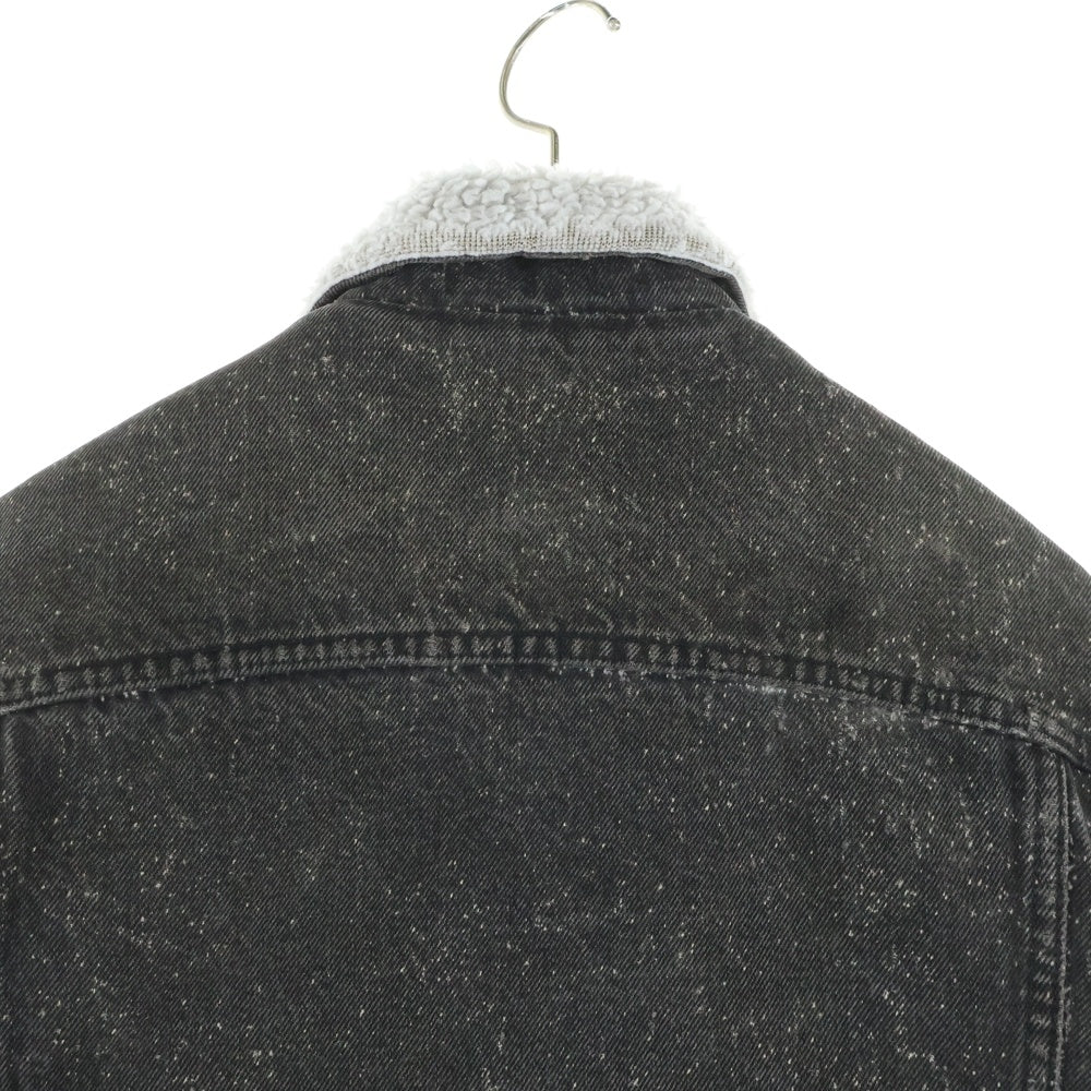 Levi's(リーバイス) 80-90S VINTAGE 70609 GALACTIC WASHED ヴィンテージ USA製 ギャラクティックウォッシュ 裏ボア 先染めブラック デニムジャケット ブラック