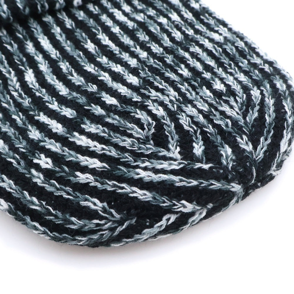 SUPREME(シュプリーム) 21AW Rainbow Knit Loose Gauge Beanie レインボー ニット ルーズゲージ ビーニー 帽子 ブラック