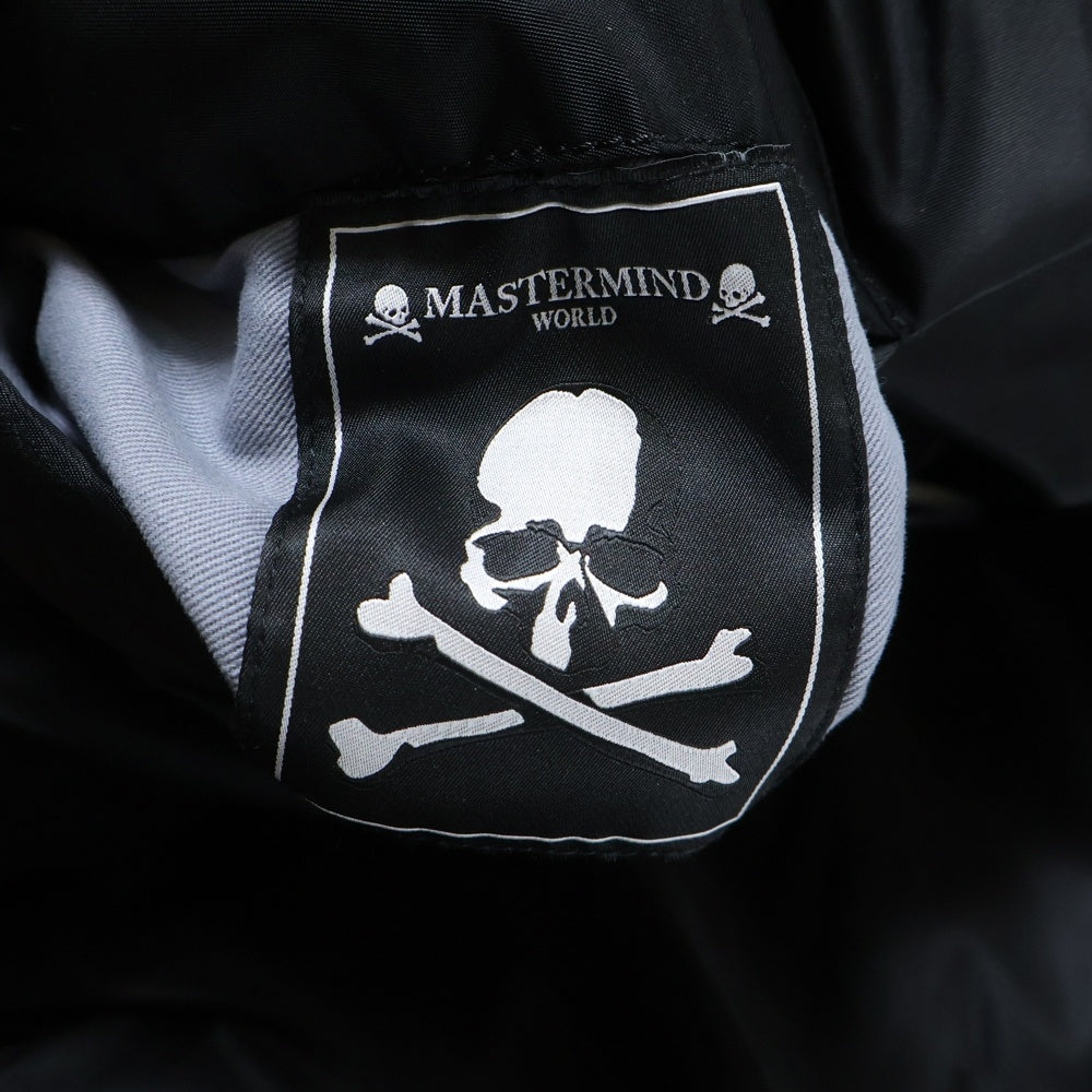 mastermind JAPAN(マスターマインドジャパン) 25AW ×ALPHA INDUSTRIES B-15 Flight Jacket アルファインダストリーズ ボア バックロゴ フライトジャケット ブラック 7975252031