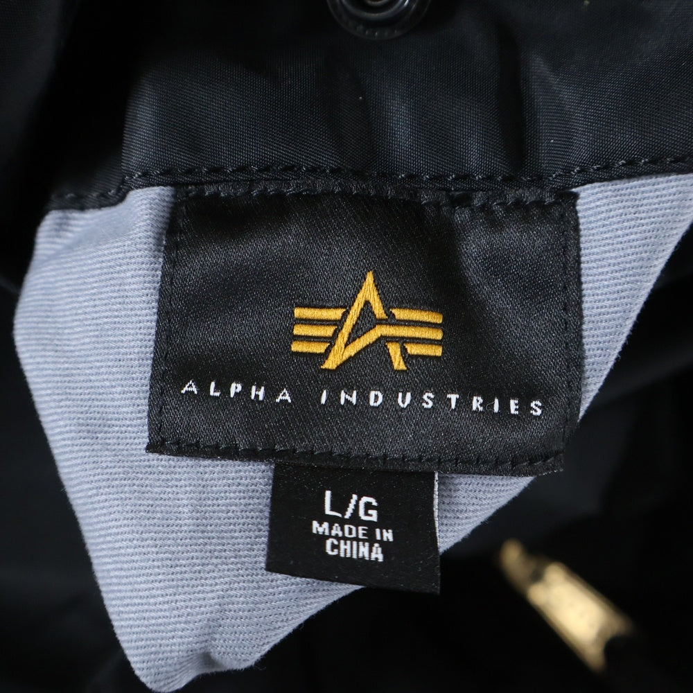 mastermind JAPAN(マスターマインドジャパン) 25AW ×ALPHA INDUSTRIES B-15 Flight Jacket アルファインダストリーズ ボア バックロゴ フライトジャケット ブラック 7975252031