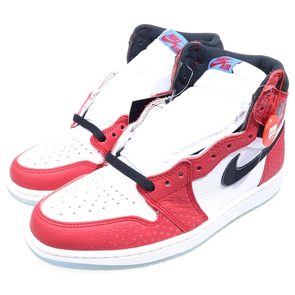 NIKE(ナイキ) AIR JORDAN 1 RETRO HIGH OG ORIGIN STORY エアジョーダン1 オリジンストーリー ハイカットスニーカー レッド/ホワイト US9.5/27.5cm 555088-602